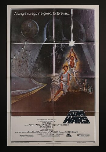 STAR WARS: EPISODE IV: A NEW HOPE (1977) - US One-Sheet Style-A Domestic Poster