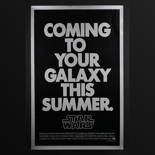STAR WARS: EPISODE IV: A NEW HOPE (1977) - US One-Sheet Teaser Poster