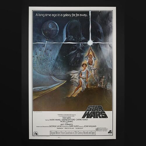 STAR WARS: EPISODE IV: A NEW HOPE (1977) - US One-Sheet Style-A Soundtrack Poster