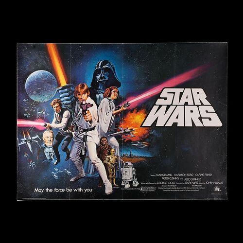 STAR WARS: EPISODE IV: A NEW HOPE (1977) - UK Quad "Non-Oscars&Acirc;&reg;" Poster