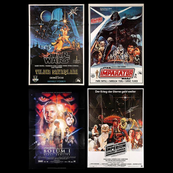 STAR WARS (1979-1999) - Three Turkish and One German A0 Poster ...