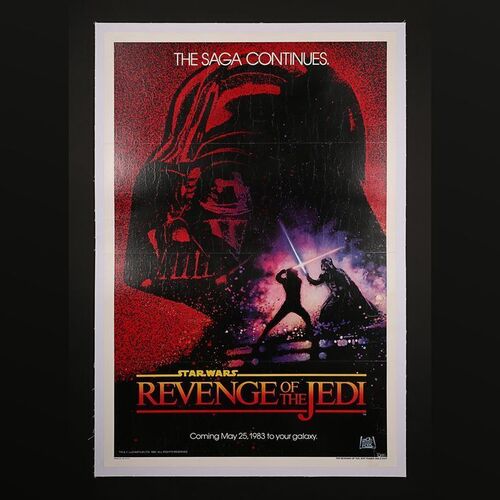 STAR WARS: EPISODE VI: RETURN OF THE JEDI (1983) - US One-Sheet Dated Teaser Poster