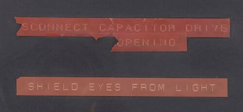 27. Framed Set of Three "A" (Hero) Car DeLorean Time Machine Flux Capacitor Labels ### BACK TO THE FUTURE TRILOGY (1985-1990)