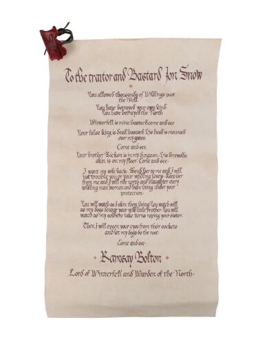 136. Ramsay Bolton's (Iwan Rheon) Terms of Surrender to Jon Snow (Kit Harington) ### GAME OF THRONES (T.V. SERIES, 2011 - 2019)