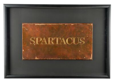 165. Framed Hand-Painted Production-Made Title Card Artwork ### SPARTACUS (1960)