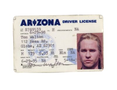 195. Chris Shiherlis' (Val Kilmer) "Tom Walton" Driver's License ### HEAT (1995)