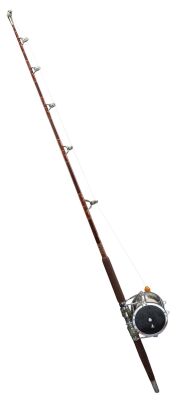221. Quint's (Robert Shaw) Screen- and Photo-Matched Fenwick Deluxe 670 130 lb. Fishing Rod with Production-Used Penn Senator 16/0 Reel ### JAWS (1975)