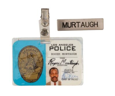 257. Mike Papac Collection: Roger Murtaugh's (Danny Glover) LAPD ID and Nameplate ### LETHAL WEAPON 3 (1992)