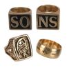 339. Jackson "Jax" Teller's (Charlie Hunnam) Set of Four Rings ### SONS OF ANARCHY (T.V. SERIES, 2008 - 2014)