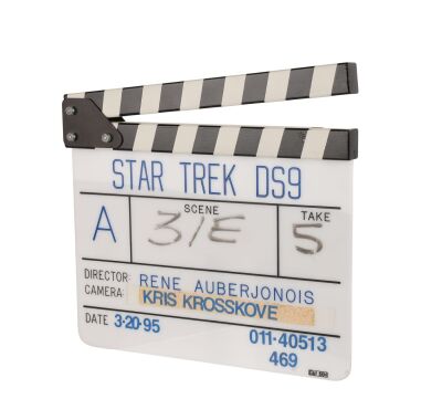 348. Rene Auberjonois's (Constable Odo) Personally Owned Clapperboard ### STAR TREK: DEEP SPACE NINE (T.V. SERIES, 1993 - 1999)