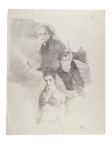 367. Hand-Drawn Kazuhiko Sano Style "B" One-Sheet Concept Sketch ### STAR WARS: RETURN OF THE JEDI (1983)