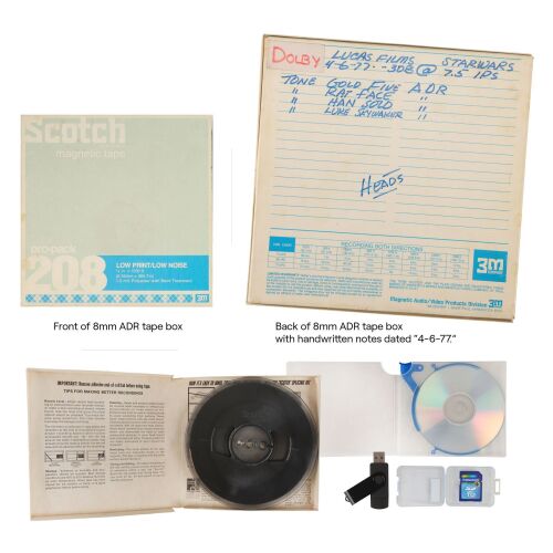 377. Automated Dialog Replacement (ADR) Tape Featuring Mark Hamill, Harrison Ford, and George Lucas ### STAR WARS: A NEW HOPE (1977)