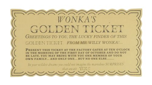 413. Golden Ticket ### WILLY WONKA & THE CHOCOLATE FACTORY (1971)