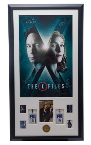 418. Fox Mulder's (David Duchovny) and Dana Scully's (Gillian Anderson) Framed FBI IDs in Key Cast-Autographed Display ### THE X-FILES (T.V. SERIES, 1993 - 2002)