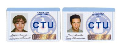433. Tony Almeida's (Carlos Bernard) and Jamey Farrell's (Karina Arroyave) CTU IDs ### 24 (T.V. SERIES, 2001 - 2010)