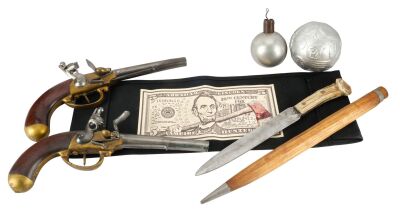 439. Henry Sturges' (Dominic Cooper) Stunt Bone Knife with Stunt Silver Vampire Weaponry and Trent Reznor's Chairback ### ABRAHAM LINCOLN: VAMPIRE HUNTER (2012)