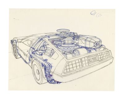 476. Hand-Illustrated Andrew Probert DeLorean Exterior Prelim ### BACK TO THE FUTURE (1985)