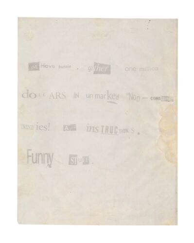 554. Bunny Lebowski's (Tara Reid) Ransom Letter ### THE BIG LEBOWSKI (1998)