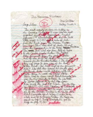 556. Larry Sellers' (Jesse Flanagan) Handwritten Homework ### THE BIG LEBOWSKI (1998)