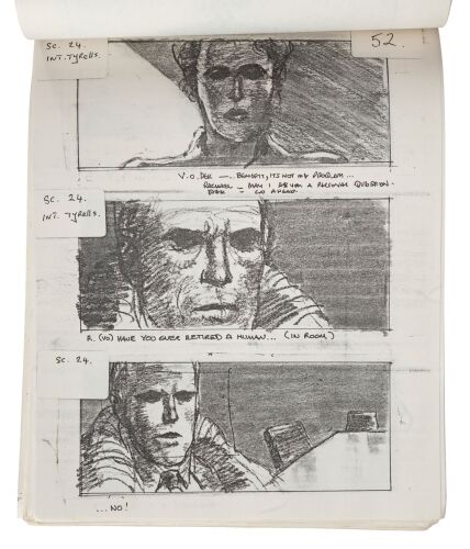 575. Producer Assistant Victoria Ewart's Bound Printed Storyboards ### BLADE RUNNER (1982)