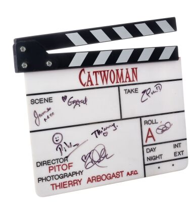606. Halle Berry and Key Crew-Autographed "A" Camera Clapperboard ### CATWOMAN (2004)