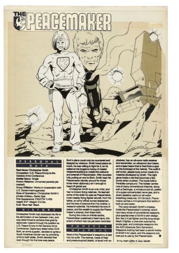 629. Hand-Drawn Keith Giffen and Gary Martin Who's Who: The Definitive Directory of the DC Universe No. 17 P. 27 Splash ### DC COMICS