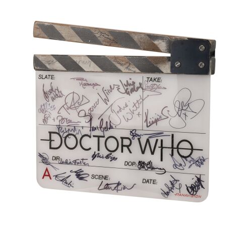 642. Jodie Whittaker, Bradley Walsh, Mandip Gill, Tosin Cole and Cast-Autographed Clapperboard ### DOCTOR WHO (T.V. SERIES, 2005-2022)