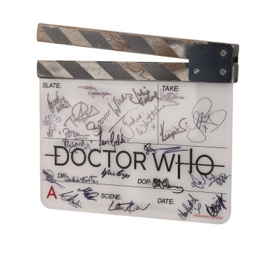 642. Jodie Whittaker, Bradley Walsh, Mandip Gill, Tosin Cole and Cast-Autographed Clapperboard ### DOCTOR WHO (T.V. SERIES, 2005-2022)
