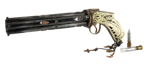 644. John Milton's (Nicolas Cage) Godkiller Pistol with Pair of Bullets ### DRIVE ANGRY (2011)