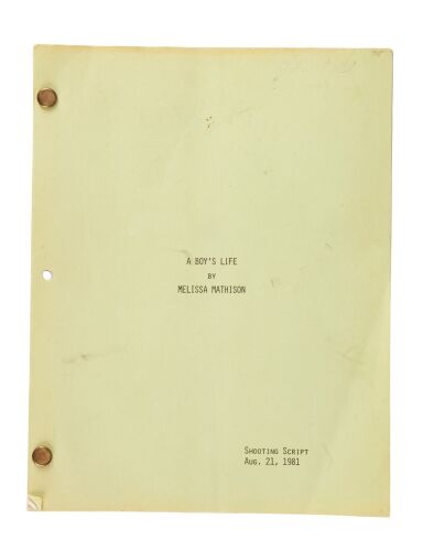 645. Bound Security-Stamped "A Boy's Life" Shooting Script ### E.T. THE EXTRA-TERRESTRIAL (1982)