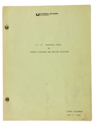 646. Story Treatment ### E.T. II: NOCTURNAL FEARS (UNPRODUCED)