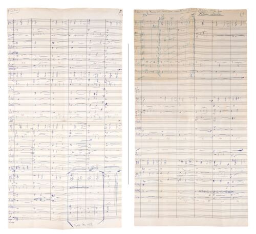 676. Ennio Morricone's Handwritten Sheet of Sheet Music ### EXORCIST II: THE HERETIC (1977)