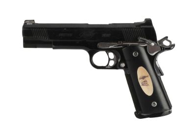 678. Barney Ross' (Sylvester Stallone) Stunt Custom Kimber M1911A1 Gold Combat II Pistol with Expendables Emblem Grip ### THE EXPENDABLES 2 (2012)