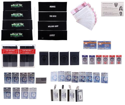 816. Collection of ID Badges with Security Plans, " Wanted" Paper and Chairbacks ### THE INCREDIBLE HULK (2008)