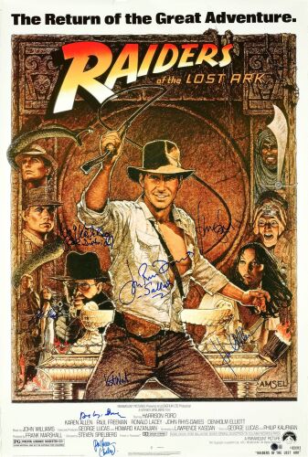 823. Key Cast- and Crew-Autographed Poster ### INDIANA JONES AND THE RAIDERS OF THE LOST ARK (1981)