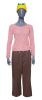 879. Eli's (Lina Leandersson) Distressed Pink Sweater Ensemble with Yellow and Blue Hat ### LET THE RIGHT ONE IN (2008)