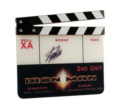 903. Stan Lee-Autographed Second Unit "XA" Camera Clapperboard ### IRON MAN (2008)