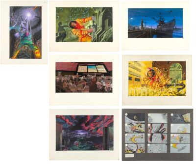 992. Set of Seven Framed Hand-Illustrated Concept and Storyboard Artworks ### THE PHILADELPHIA EXPERIMENT (1984)