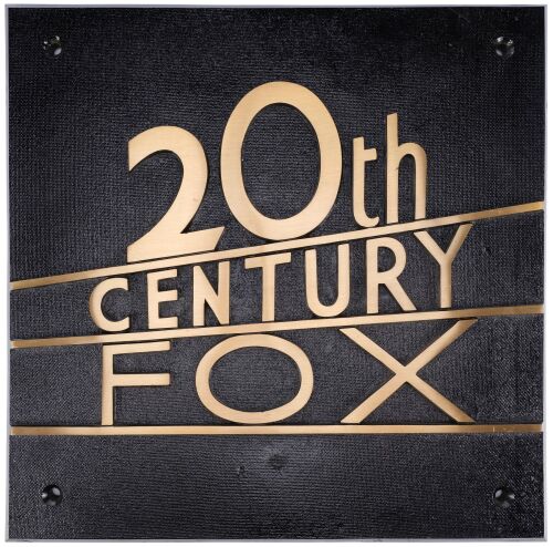 1012. 20th Century Fox Lot Plaque Created c. 1935 ### TWENTIETH CENTURY FOX