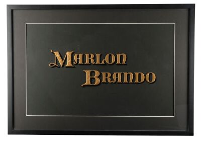 1018. Marlon Brando's Framed Hand-Painted Title Card ### MUTINY ON THE BOUNTY (1962)
