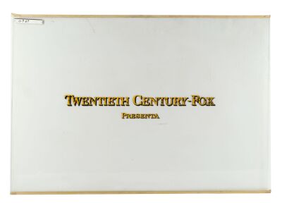 1020. Hand-Painted Spanish-Language "Twentieth Century-Fox" Title Card ### TWENTIETH CENTURY FOX