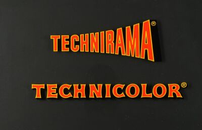 1021. Framed Hand-Painted "Technicolor Technirama" Title Card ### VARIOUS PRODUCTIONS