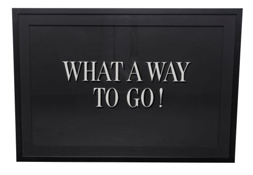 1022. Framed Hand-Painted Title Card ### WHAT A WAY TO GO! (1964)