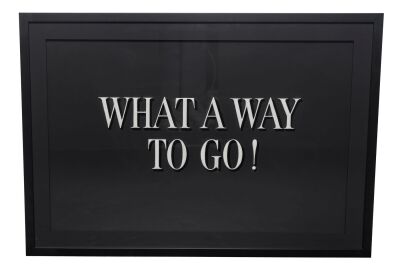 1022. Framed Hand-Painted Title Card ### WHAT A WAY TO GO! (1964)