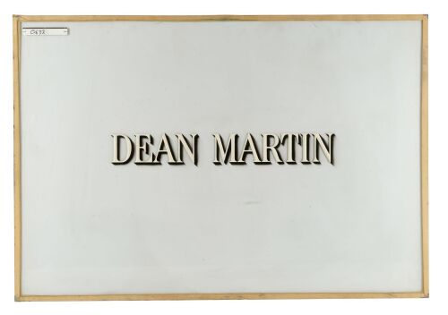 1024. Dean Martin's Hand-Painted Title Card ### WHAT A WAY TO GO! (1964)