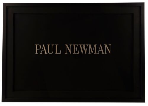 1025. Paul Newman's Framed Hand-Painted Title Card ### WHAT A WAY TO GO! (1964)