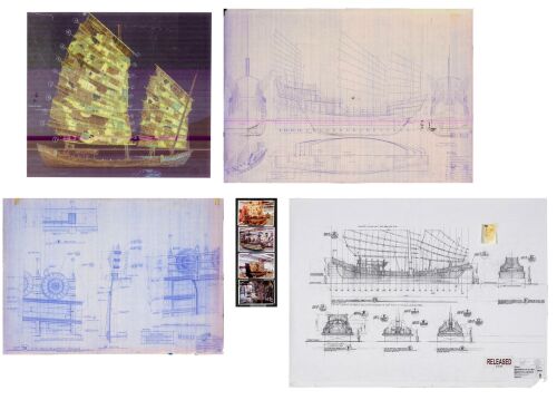 1029. Set of Four Blueprints and Four Behind-the-Scenes Photographs ### PIRATES OF THE CARIBBEAN: AT WORLD'S END (2007)