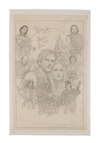 1046. Hand-Drawn Michael Hobson Theatrical Poster Concept Artwork ### THE PRINCESS BRIDE (1987)