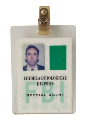 1058. Stanley Goodspeed's (Nicolas Cage) Clip-On FBI ID ### THE ROCK (1996)