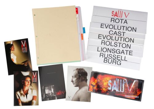 1077. David A. Armstrong Collection: Collection of Printed Storyboards, Production Paperwork, and Ephemera ### SAW V (2008)